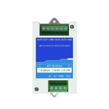 RS485 To 4-20mA/0-5V/0-10V Converter, 4 Channel RS485 To 4-20mA/0-5V/0-10V Converter, 4 Channel
