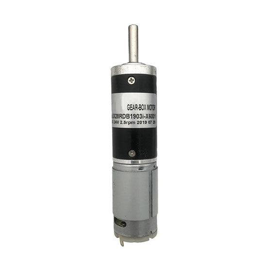 Brushed DC Motor With Gearbox, 7000rpm, 12V/24V, 28mm Brushed DC Motor With Gearbox, 7000rpm, 12V/24V, 28mm