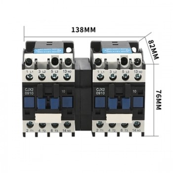 9 Amp Mechanical Interlock AC Contactor