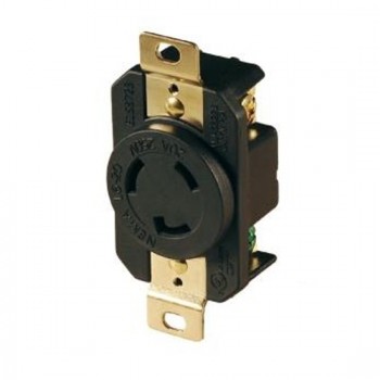20A 250V Locking Receptacle, 2 Pole, 3 Wire 20A 250V Locking Receptacle, 2 Pole, 3 Wire