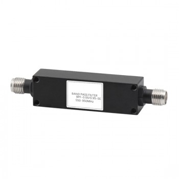 Passive RF Bandpass Filter, 550~950 MHz Passive RF Bandpass Filter, 550~950 MHz