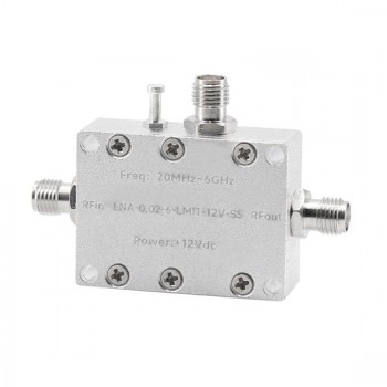LNA RF Low Noise Amplifier, 0.02~6 GHz, 21.5dB Gain LNA RF Low Noise Amplifier, 0.02~6 GHz, 21.5dB Gain