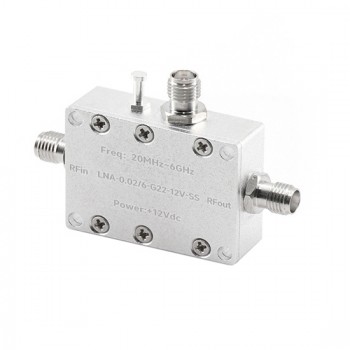 LNA RF Low Noise Amplifier, 0.02~6 GHz, 22dB Gain LNA RF Low Noise Amplifier, 0.02~6 GHz, 22dB Gain
