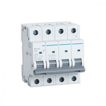 13 Amp 4 Pole Miniature Circuit Breaker 13 Amp 4 Pole Miniature Circuit Breaker