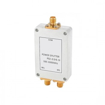 2 Way RF Power Divider, 0.5~6 GHz 2 Way RF Power Divider, 0.5~6 GHz