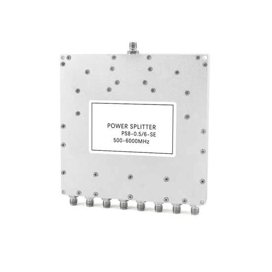 8 Way RF Power Divider, 0.5~6 GHz 8 Way RF Power Divider, 0.5~6 GHz