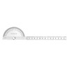 180 Degrees Stainless Steel Angle Protractor, 120x200mm