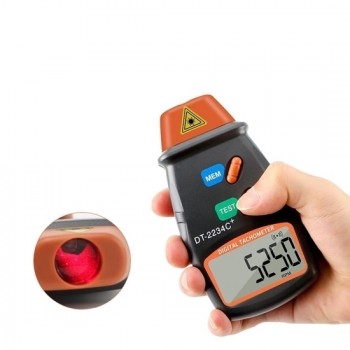 Handheld Digital Laser Tachometer, 2.5 Rpm-99999 Rpm