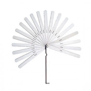 0.03-0.5mm Stainless Steel Feeler Gauge Set, 13 Blades 0.03-0.5mm Stainless Steel Feeler Gauge Set, 13 Blades