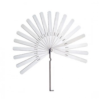 0.05-1mm Stainless Steel Feeler Gauge Set, 28 Blades 0.05-1mm Stainless Steel Feeler Gauge Set, 28 Blades