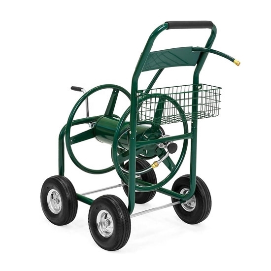 Garden Hose Reel Cart, 300 Ft, 4 Wheel Garden Hose Reel Cart, 300 Ft, 4 Wheel