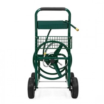 Garden Hose Reel Cart, 300 Ft, 4 Wheel