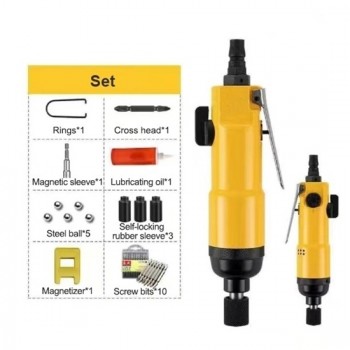 50 Nm Pneumatic Screw Driver, 1/4", 12000 Rpm