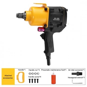 2000 Nm Pneumatic Screw Driver, 3/4", 5000 Rpm 2000 Nm Pneumatic Screw Driver, 3/4", 5000 Rpm