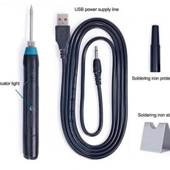 9W 5V Portable Cordless Soldering Iron