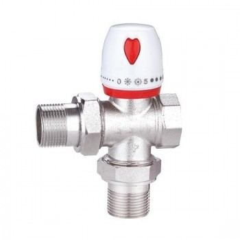 3 Way Thermostatic Valve, Manual, 3/4 Inch