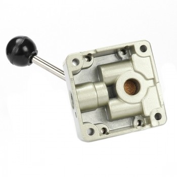 G1/4" Hand Lever Valve, 4 Way, 2 Position