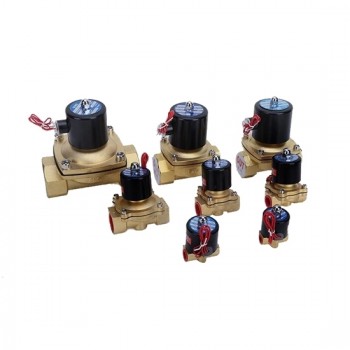 Solenoid Valve, 2 Way, Normally Closed, 12V/24V/220V For Air Water Oil Solenoid Valve, 2 Way, Normally Closed, 12V/24V/220V For Air Water Oil