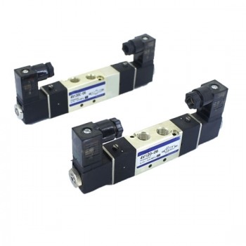 Pneumatic Double Solenoid Valve, 5 Way, 12V/24V/110V/220V Pneumatic Double Solenoid Valve, 5 Way, 12V/24V/110V/220V