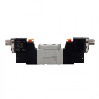 Pneumatic Solenoid Valve, 2 Position 5 Way, 12V/24V Pneumatic Solenoid Valve, 2 Position 5 Way, 12V/24V